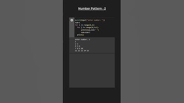 Interesting NUMBER PATTERN in Python | Part-2 | 😎😎