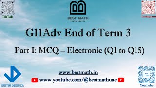 11Adv Part 1 Multiple Choices | MCQ | EoT3 | Polar equation, graphs & sequences, series | Q1 - Q15 |