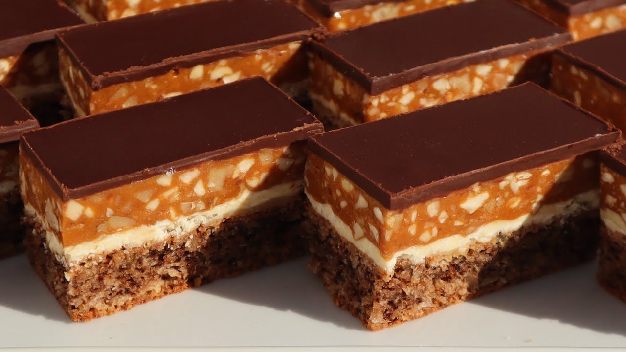 Карамель, орехи и шоколад, идеальный торт
