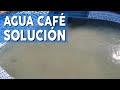 AGUA CAFÉ, MARRÓN, AMARILLA O VERDOSA. FÁCIL DE SOLUCIONAR