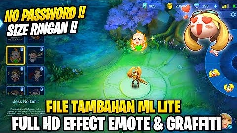 Data Open Full Efek Emote Ekslusif & Graffiti Terbaru Patch 515 | File Tambahan Ml Lite