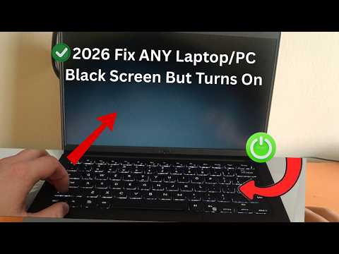 ✅2026 Fix ANY Laptop/PC Black Screen But Turns On | ✅Laptop ON but Display Black