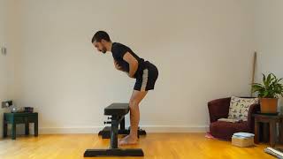 Bench-in-Front Hinge Drill — Nick-E.com Exercise Library