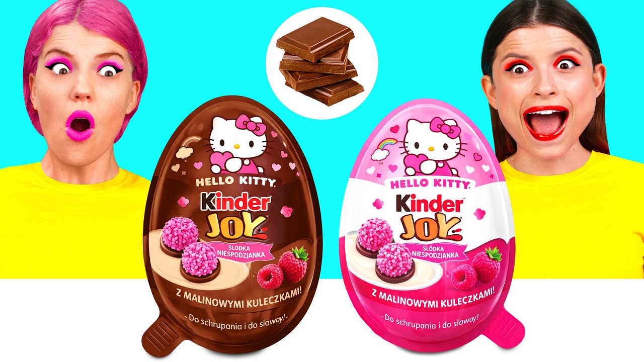 チョコレートの食べ物 vs 本物の食べ物のチャレンジ | スマートガジェットとハック AZaZa Challenge