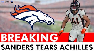 BREAKING: Drew Sanders Tears Achilles In Offseason Workouts | Full Details \& Broncos News