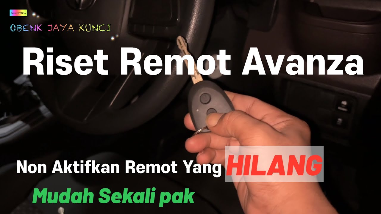 Reset Remot Toyota Avanza/Xenia 2023+ Mudah Sekalii