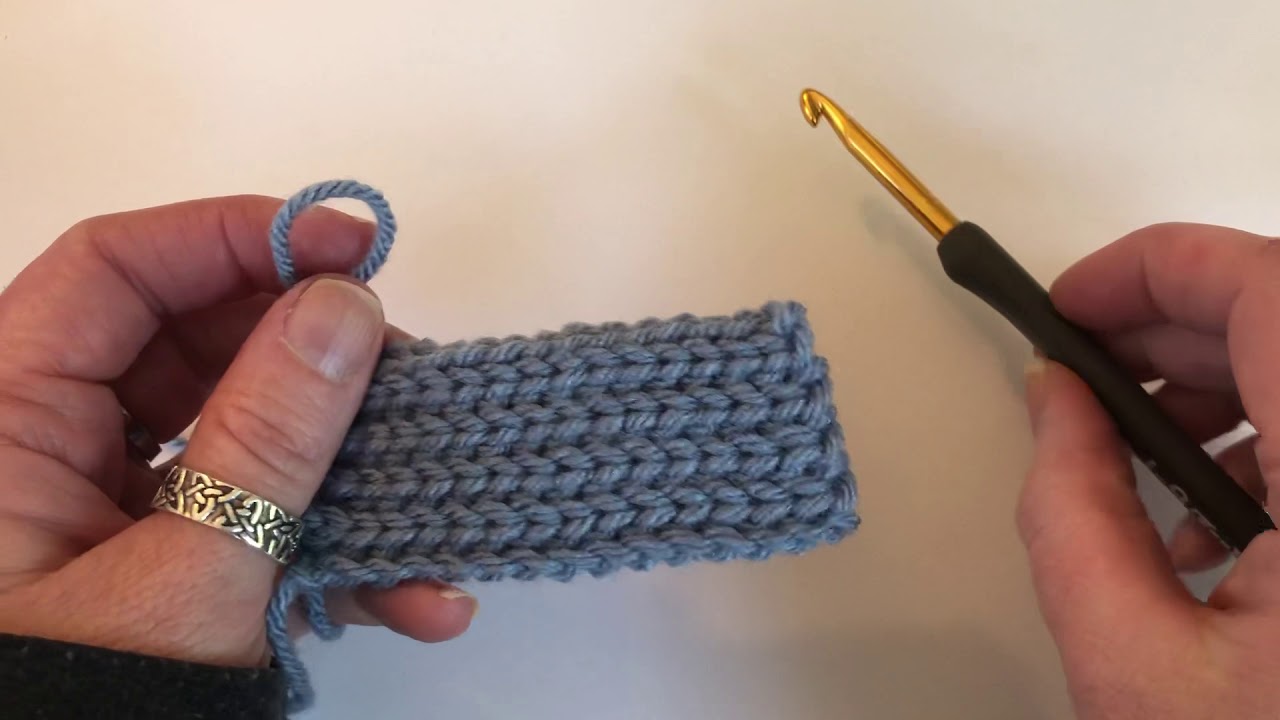 Slip Stitch Ribbing crochet - YouTube