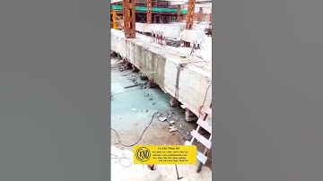 Cắt dầm bê tông siêu to khổng lồ bằng máy cắt dây kim cương mini 22kw - Cokhinhando.com