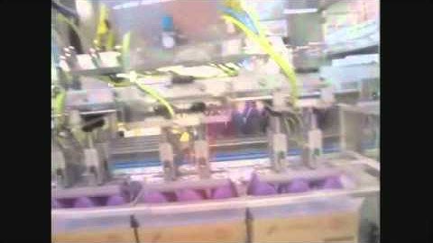 Case packing line for home care product bottles