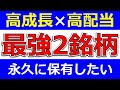 永久保有したい高成長と高配当いいとこどりの最強2銘柄!