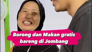 Borong dan Makan gratis bareng masyarakat di Kota Jombang ‼️