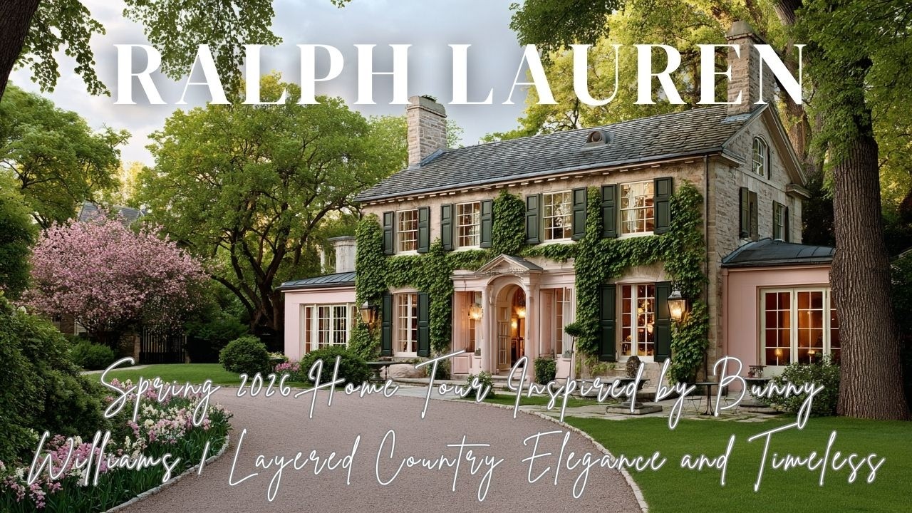 Экскурсия по дому от Ralph Lauren весна 2026, вдохновленная Банни Уильямс: многослойная деревенск...