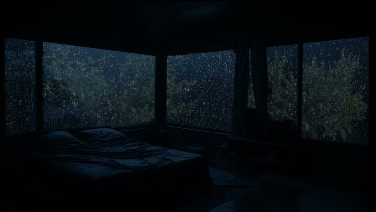 Late Night Rain Sounds for Deep Sleep | Relaxing Rainfall to Relieve Stress, Fatigue and Insomnia
