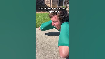 Deku in MHA Season 1 VS Chapter 419