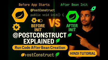 Spring Boot Magic 🚀 | @PostConstruct Explained with Real Examples 🌿