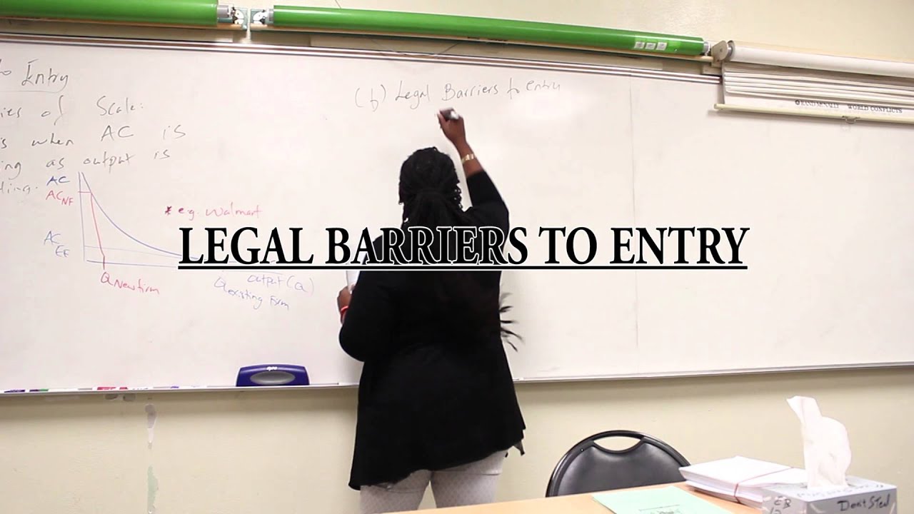 Legal Barriers To Entry YouTube
