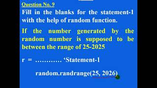 Random Number Output 9