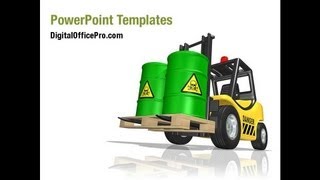 Waste Management PowerPoint Template Backgrounds - DigitalOfficePro #07987