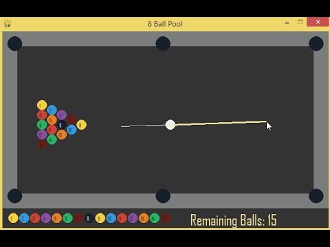 8 Ball Pool Game Using Pygame