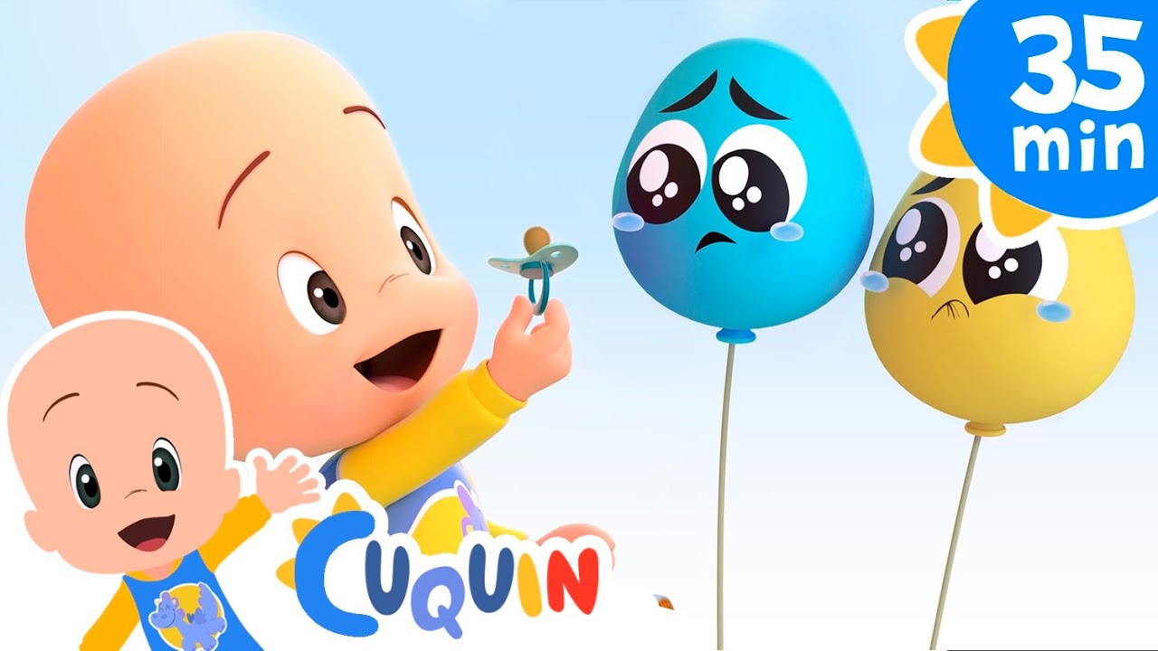Balões bebês coloridos episódios e rimas infantis de Cleo e Cuquin