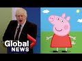 Boris Johnson loses speech notes, talks about Peppa Pig instead