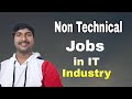 7 nontechnical jobs in it industry  byluckysir