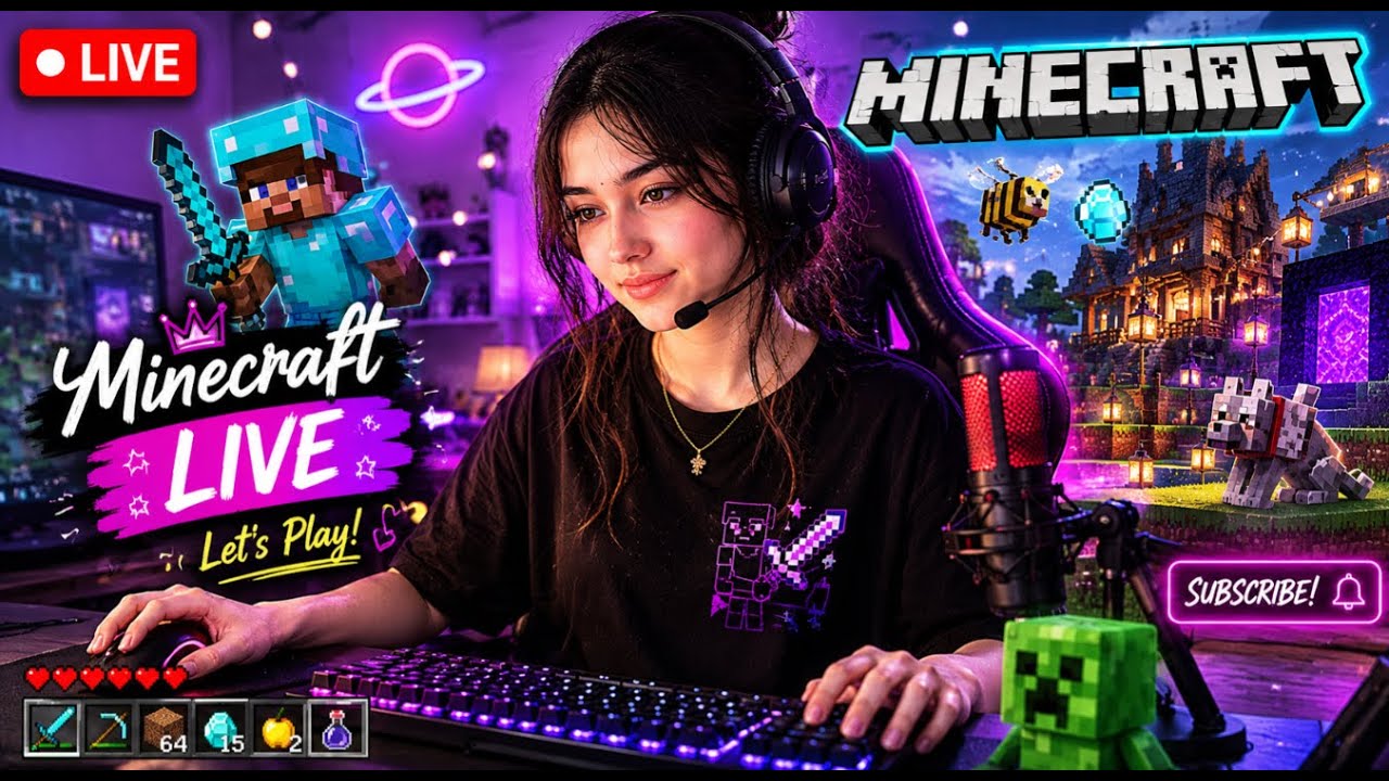 🎮 Minecraft Survival Live 🔴 | New World, New Adventure! 😱 - YouTube