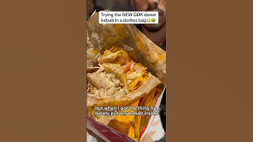 Trying the NEW GDK doner kebab in a doritos bag😳🤢 #gdk #germandonerkebab #doritosgdk #doritos
