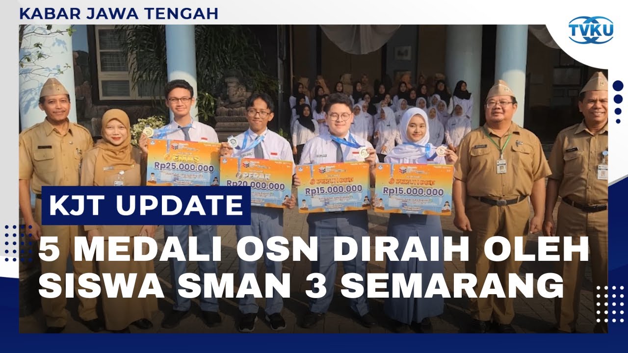 Siswa SMA N 3 Semarang Borong 5 Medali Olimpiade Sains Nasional
