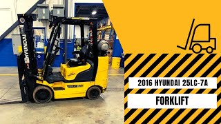 Used Forklift for Sale | 2016 HYUNDAI 25LC-7A | Leavitt Machinery [USED EQUIPMENT] 1-888-247-0567 Hyundai Forklift For Sale