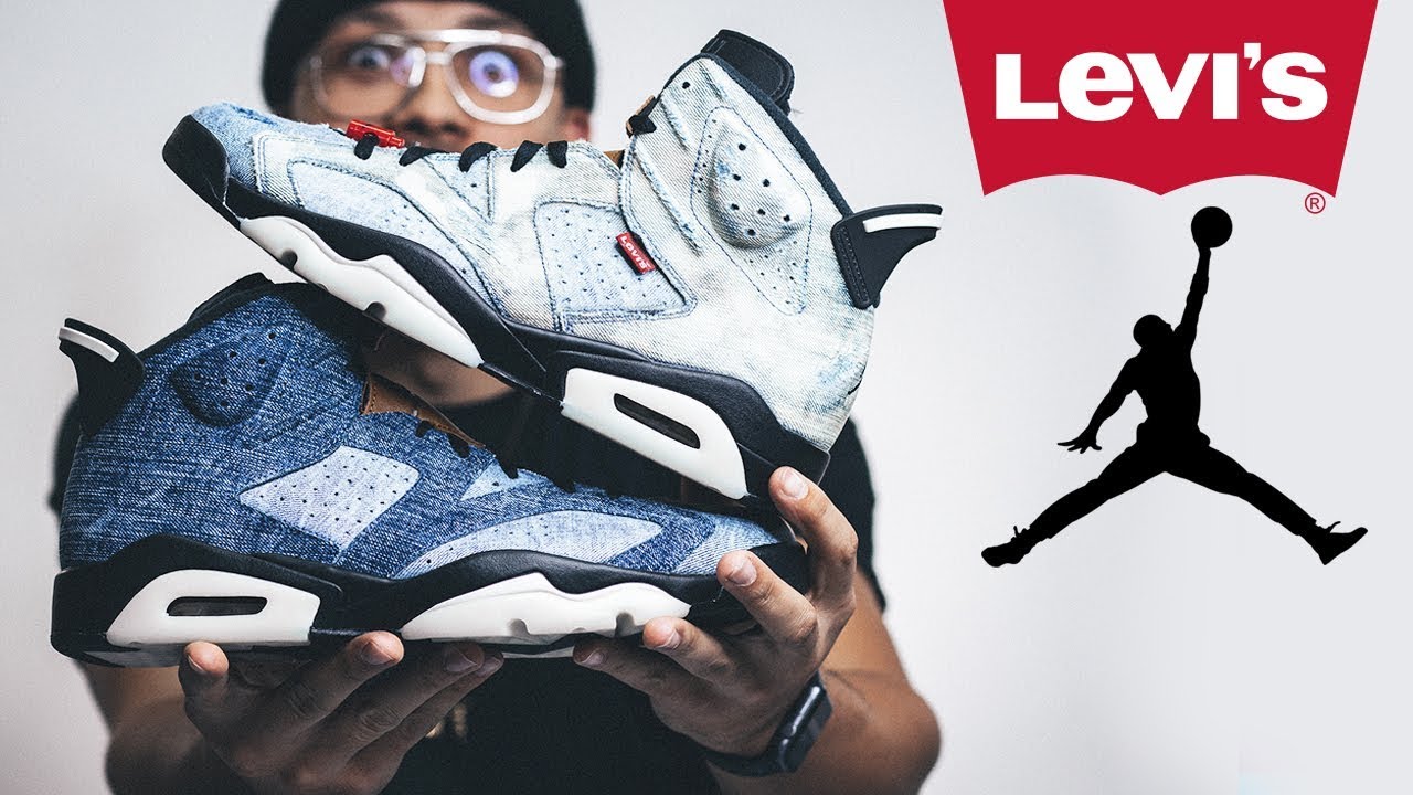 CUSTOM Jordan 6 (Distress Denim Shoe 