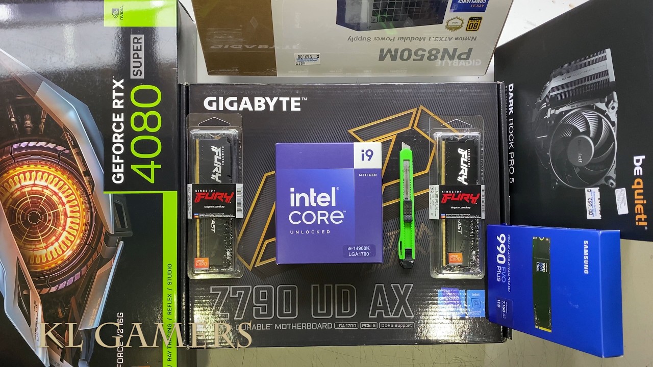 intel Core i9 14900K GIGABYTE Z790 UD AX DARK ROCK PRO 5 CORSAIR