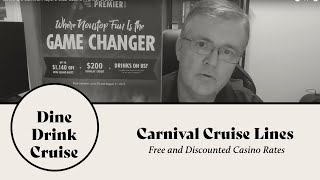 Booking a Carnival Player's Club Casino Premier Cruise