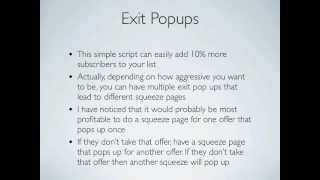 Using Exit Pop-Ups to Dramatically Increase Your Email Subscribe Rate