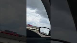 Waterspout Forms at Pascagoula River Bridge