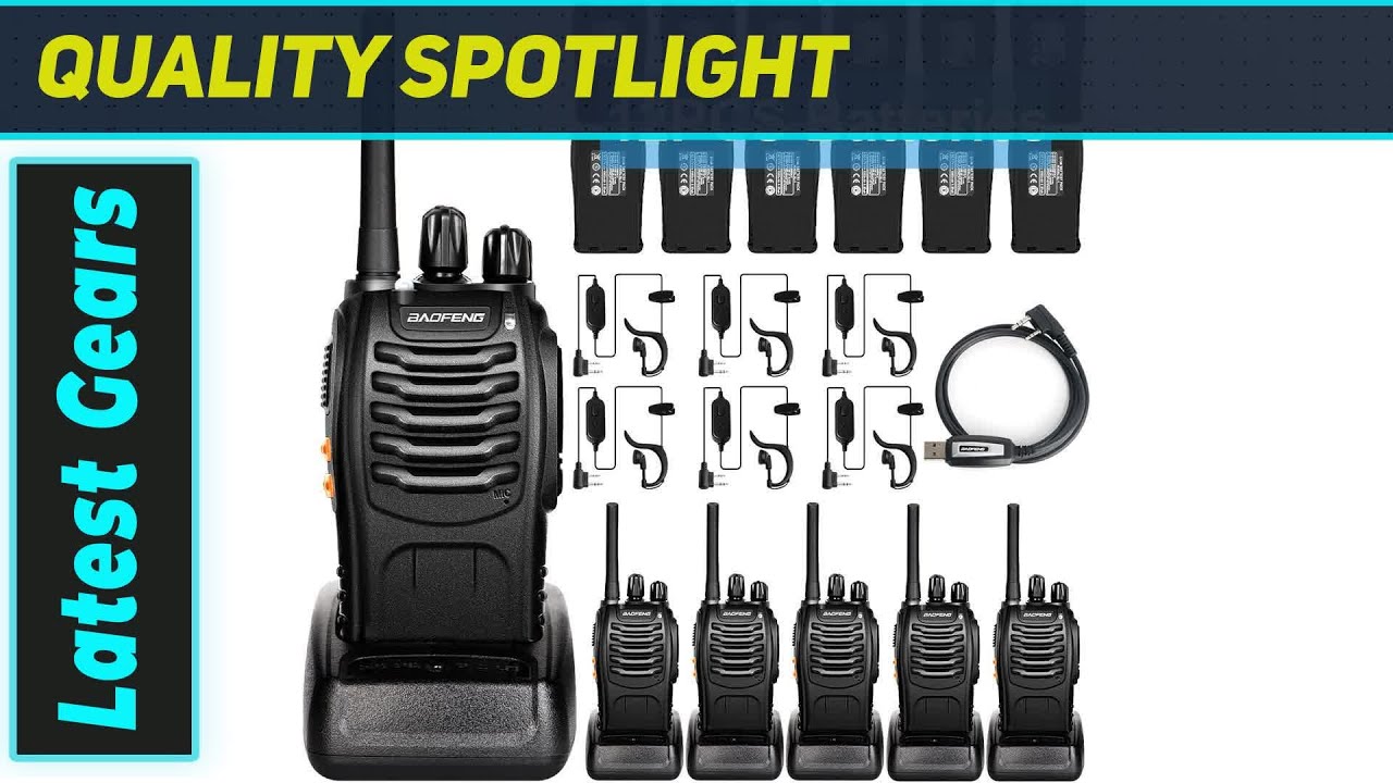 BaoFeng BF-88A 6-Pack: The Best Long-Range Walkie Talkies for Every Adventure!