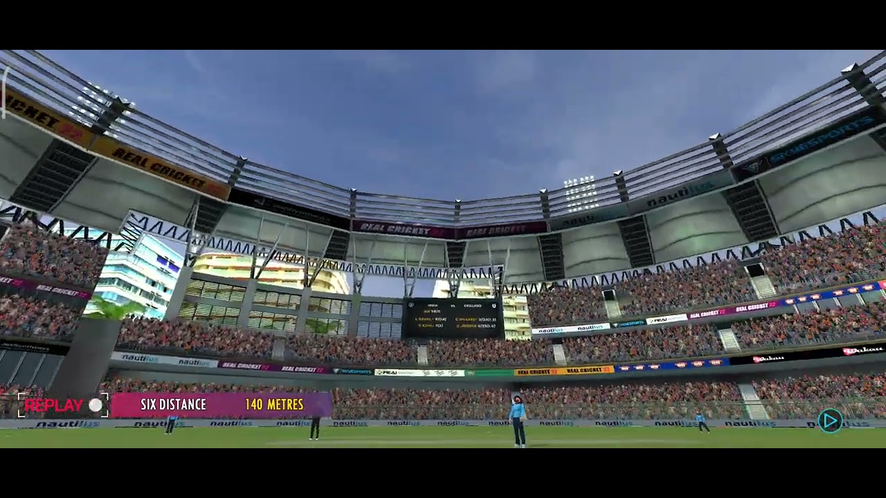 Biggest six real cricket 22 140M | 