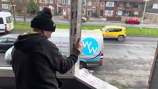 HOW TO FIT A NEW UPVC WINDOW FRAME ON A 5 sided bay