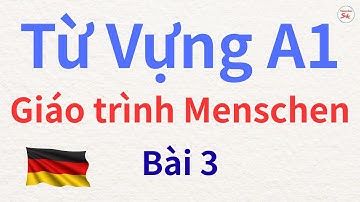 TỪ VỰNG A1 - GIÁO TRÌNH MENSCHEN BÀI 3