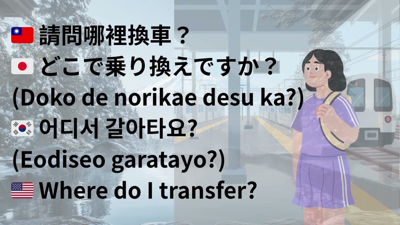 日韓旅遊萬用對話集(4)-交通移動：地鐵與公車