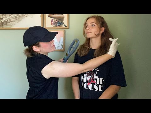 [REAL PERSON ASMR] TSA Pat Down and Body Exam with @kewas_asmr & @asmraugust