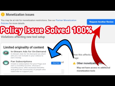 How to solve Facebook page Policy issues | Loc | Facebook monetization ...