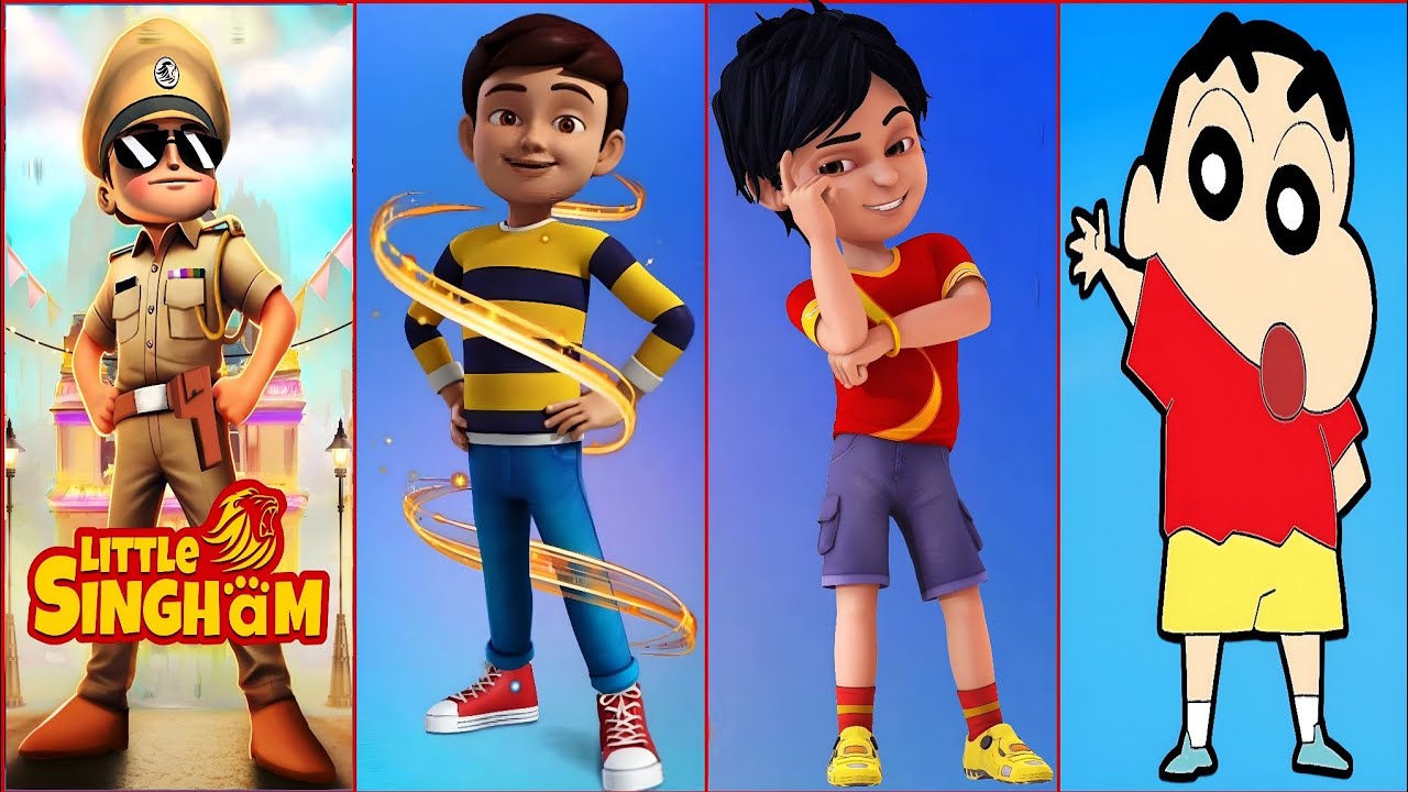Little Singham, Rudra Run Game 3D, Shiva Skater Hero, Super Shinchan Run Gameplay 