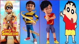 Little Singham, Rudra Run Game 3D, Shiva Skater Hero, Super Shinchan Run Gameplay  screenshot 5