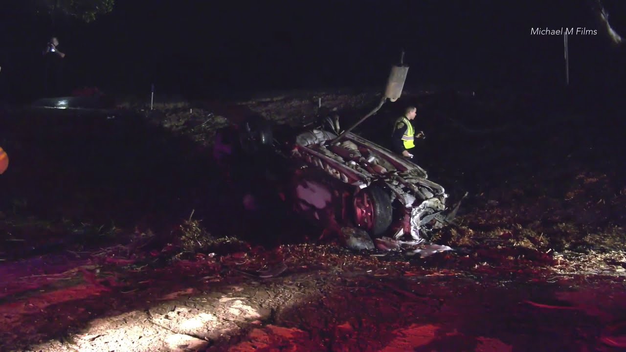 Driver killed in fiery rollover crash on 101 freeway offramp in Ventura ...