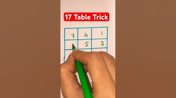 Table Trick Of 17 | Table Of 17 #shorts #tabletrick #maths