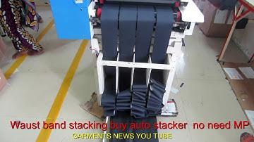 Waist band edge to edge Balancing with fusing with auto stacker