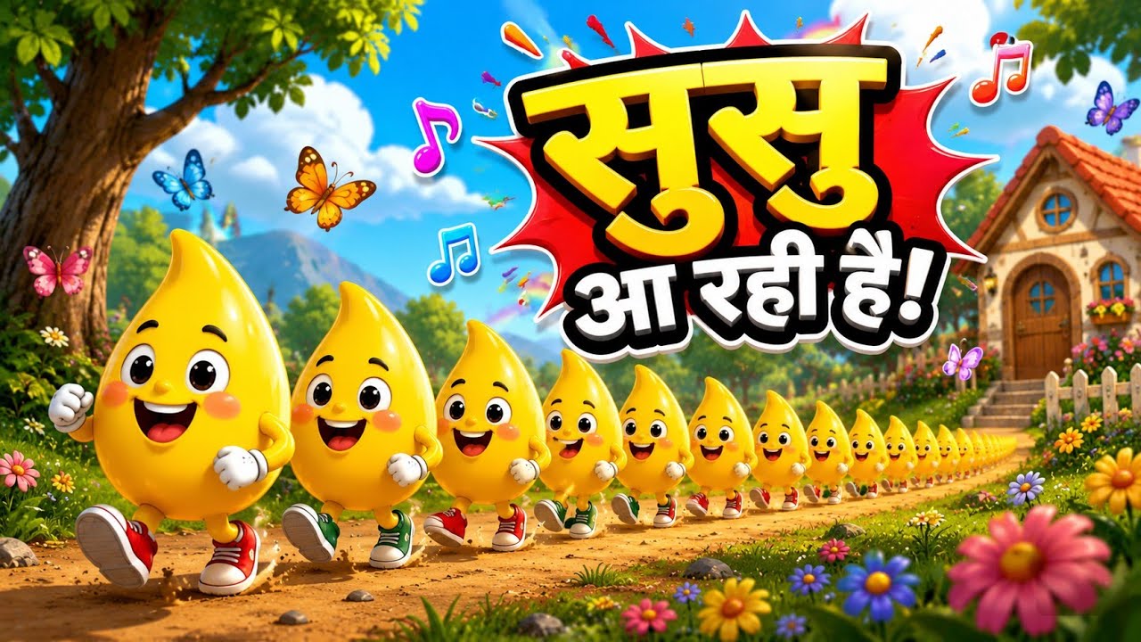 Susu Aa Rahi Song पोटी आ रही धीरे धीरे टिप टिप सुसु आ रही | Potty Aa ...