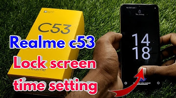 realme c53 lock screen time settings, realme c53 time setting