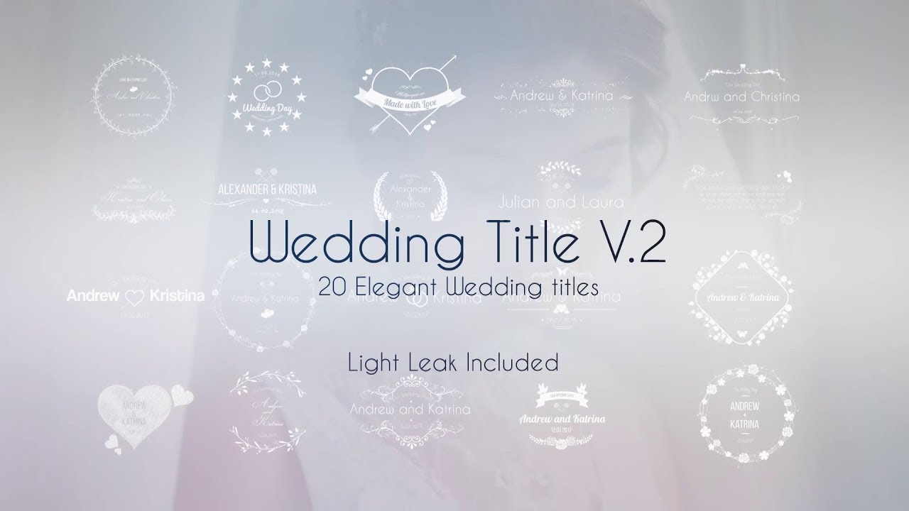 Wedding Title V.2 : Final Cut Pro X template - YouTube wedding-title-v-2-final-cut-pro-x-template-youtube
